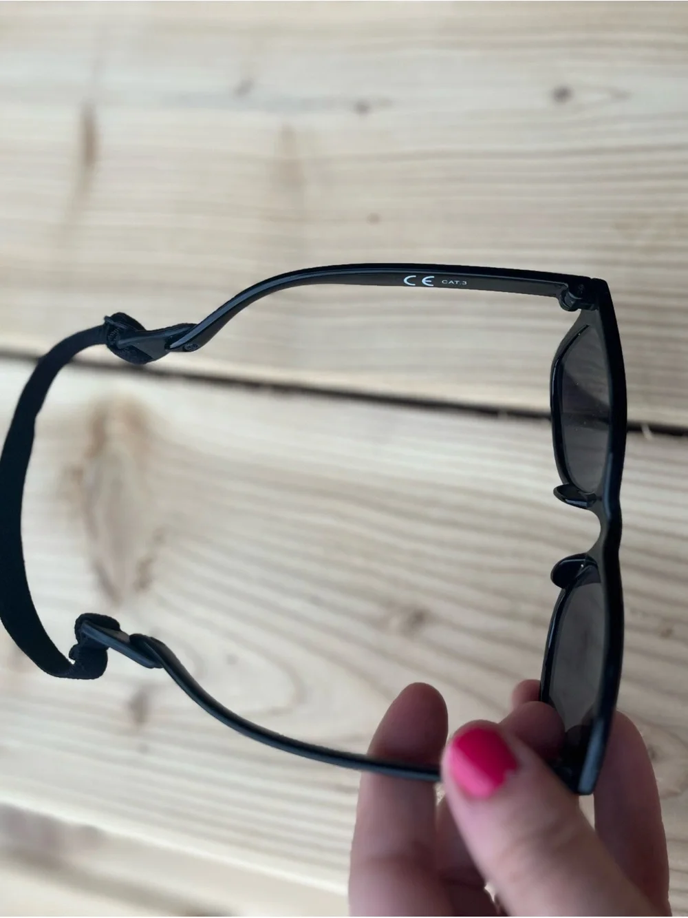 Baby’s Black Sunglasses - Classic UV Protection with strap